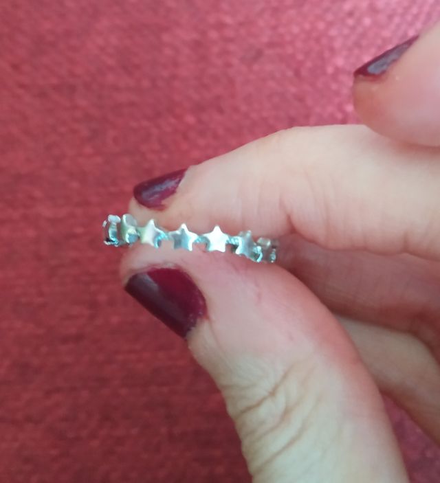 Anillo estrellas de plata