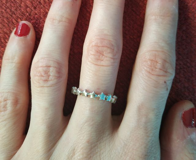 Anillo estrellas de plata