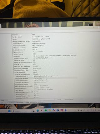 Portatil HUAWEI MATBOOK D16