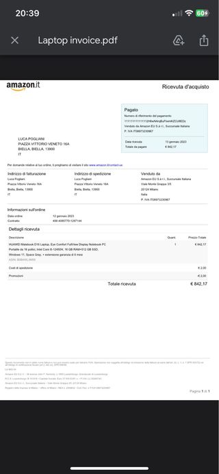 Portatil HUAWEI MATBOOK D16