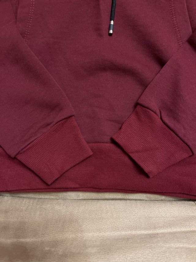 Sudadera color granate  talla S