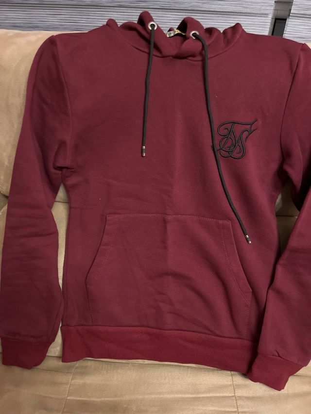 Sudadera color granate  talla S