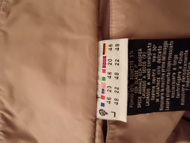 Piumino lungo double face 