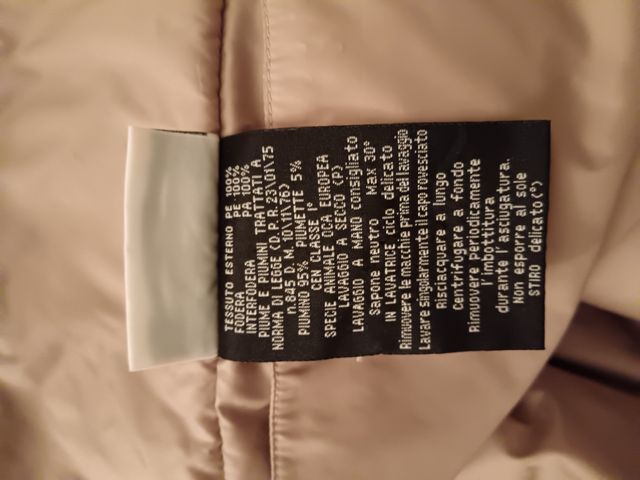 Piumino lungo double face 