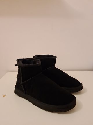 Botines ugg mujer negro imitación 