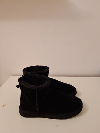 Botines ugg mujer negro imitación 