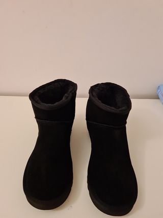 Botines ugg mujer negro imitación 