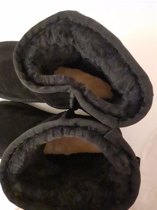 Botines ugg mujer negro imitación 