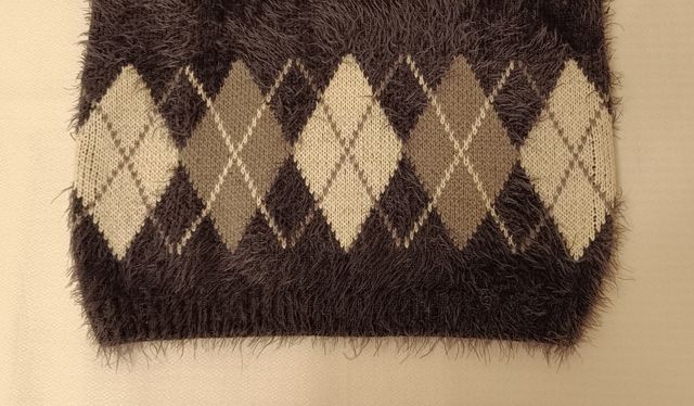 Jersey de pelo, gris oscuro T. 6-7