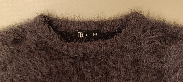 Jersey de pelo, gris oscuro T. 6-7