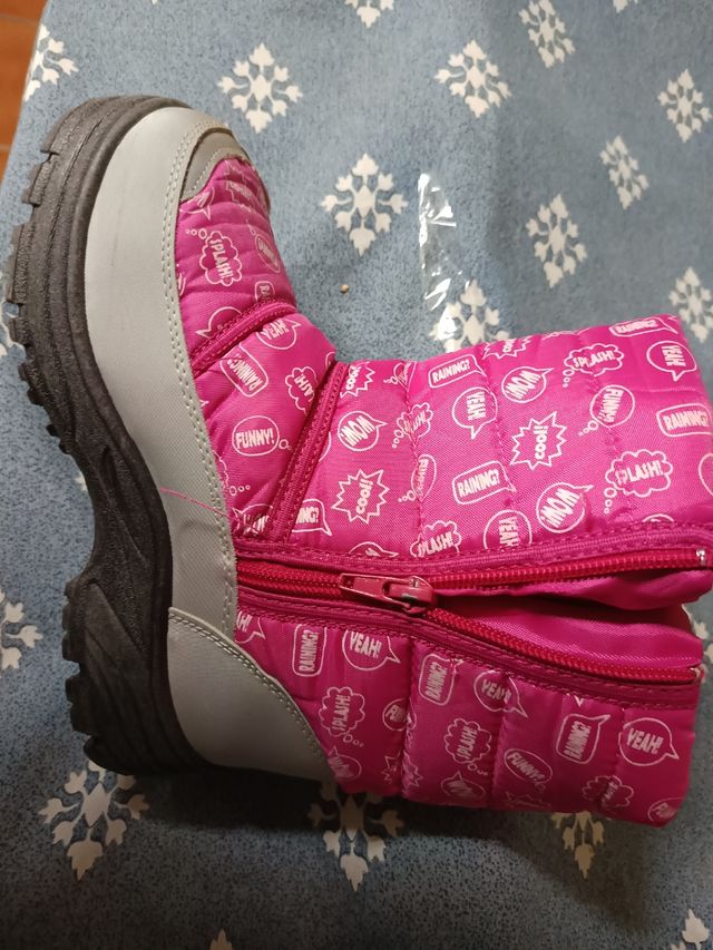 Botas de nieve niña talla 34