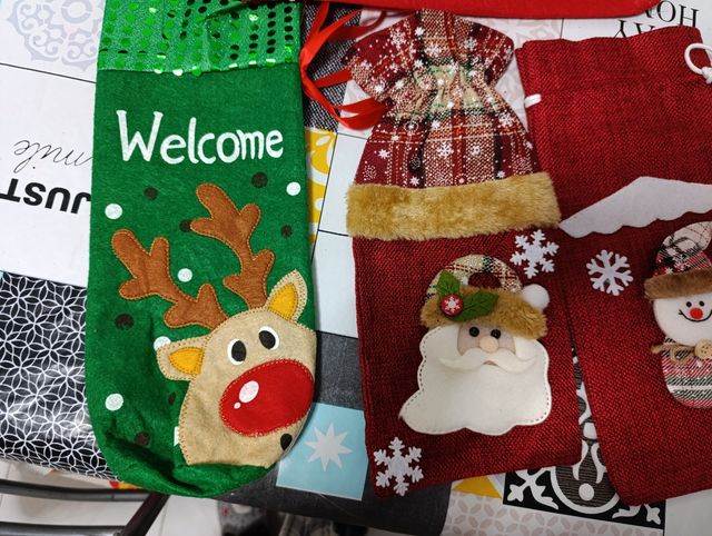 Fundas botellas navidad