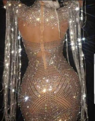 Vestido fiesta pedreria