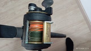 Cañas de pescar con carrete