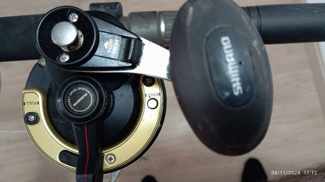 Cañas de pescar con carrete