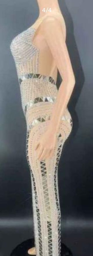 Vestido fiesta pedreria 