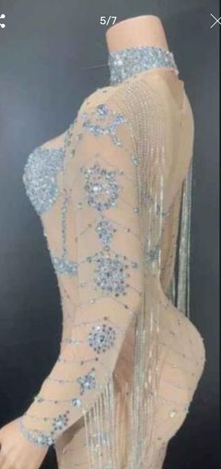 Vestido fiesta pedreria 