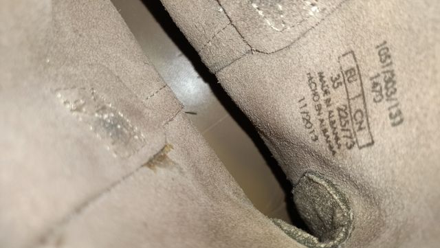 Botines serraje talla 35