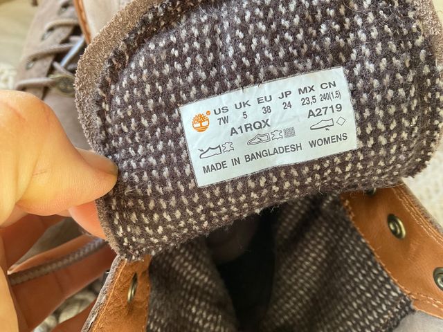 Bota Timberland Nobuck 38 a estrenar