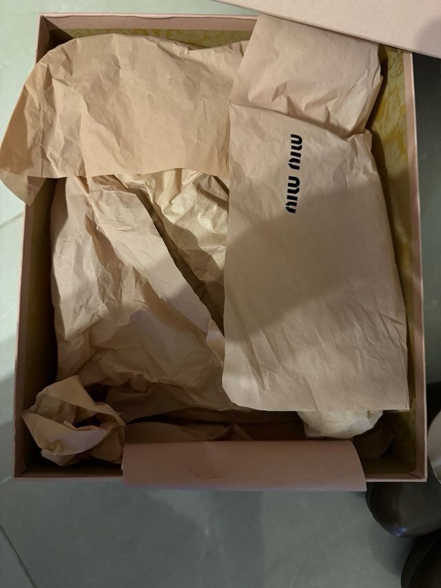 Décolleté Miu Miu beige/tortora n. 38,5