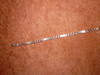 Pulsera plata auténtica hombre