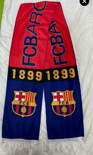 Bufanda Barcelona F.C terciopelo