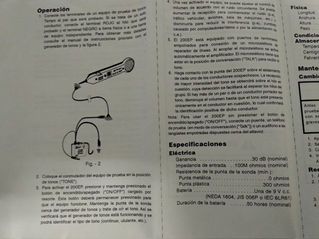 Amplificador inductivo 200EP/equi.prueba tonos77HP