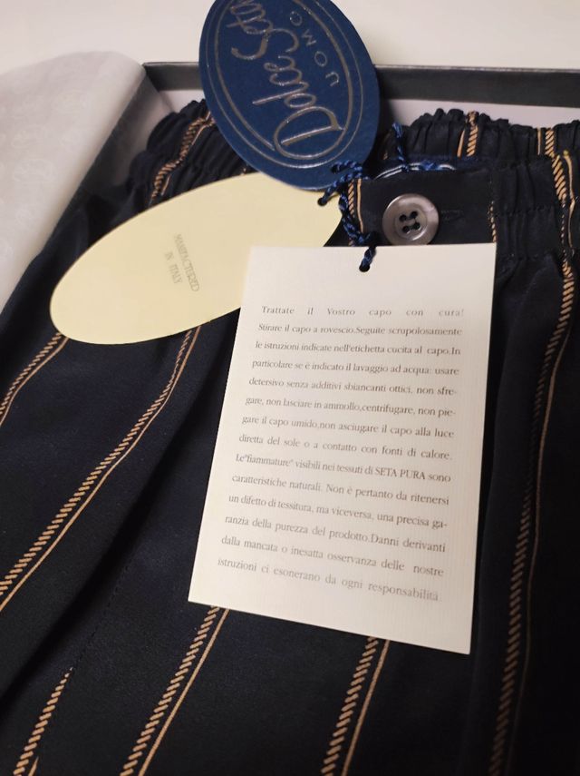 Boxer tg 54, pura seta nera