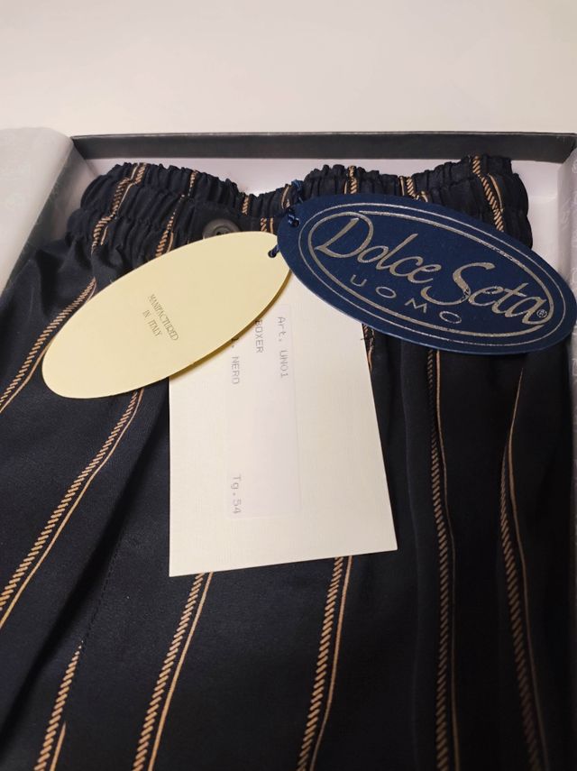 Boxer tg 54, pura seta nera