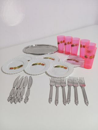 Vajilla juguete antigua años 60