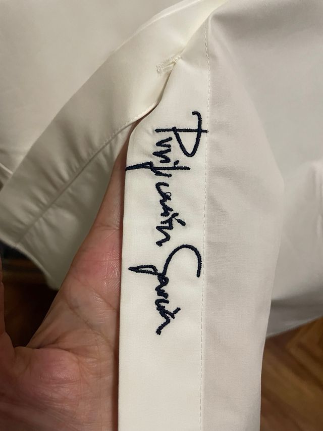 BLUSA CAMISA PURIFICACION GARCIA BLANCA TALLA L