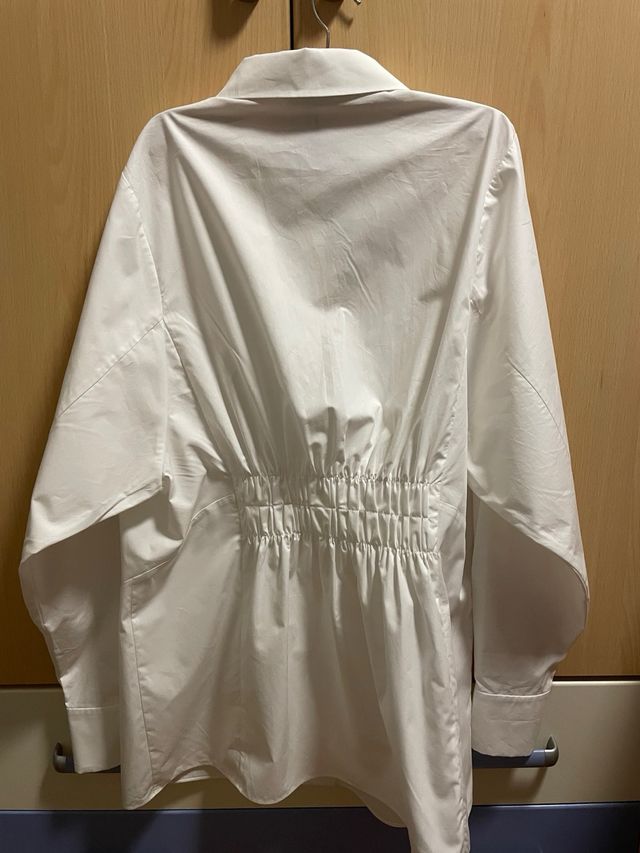 BLUSA CAMISA PURIFICACION GARCIA BLANCA TALLA L