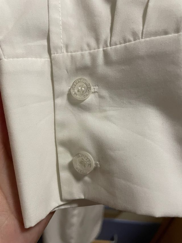 BLUSA CAMISA PURIFICACION GARCIA BLANCA TALLA L