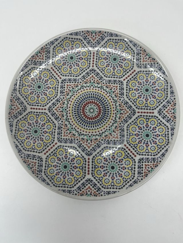 Plato estilo mosaico