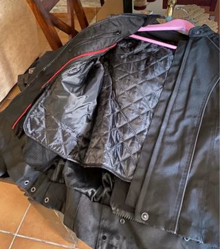 Chaqueta cuero moto