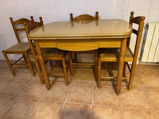 Mesa roble cocina 110X70
