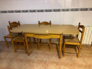 Mesa roble cocina 110X70