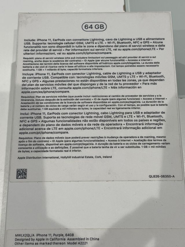 Caja iPhone 11 64GB