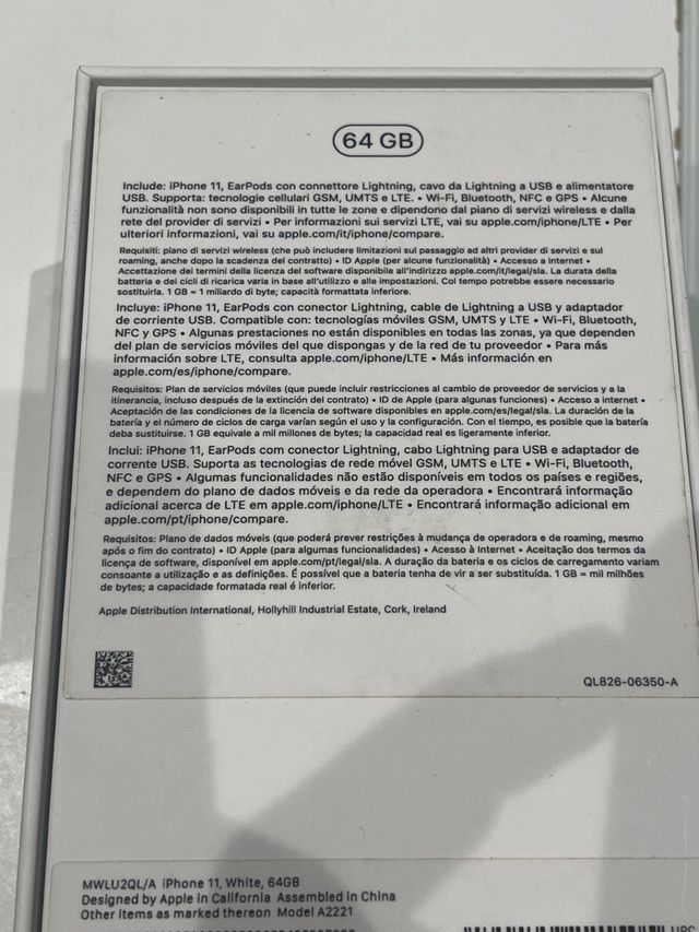 Caja iPhone 11 64 GB
