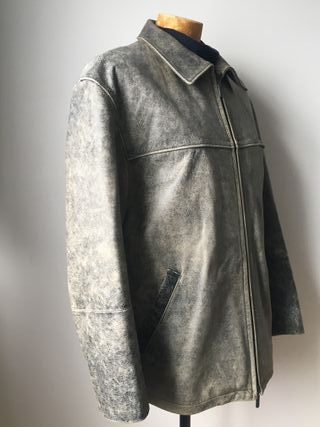 cazadora en piel de Caramelo talla 52
