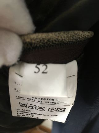 cazadora en piel de Caramelo talla 52
