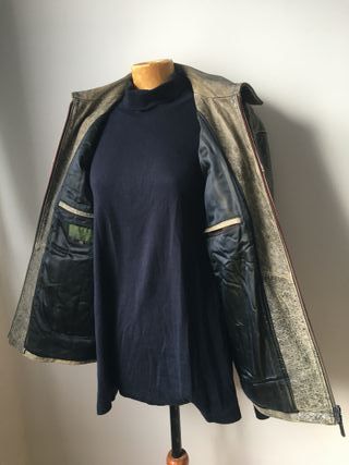 cazadora en piel de Caramelo talla 52