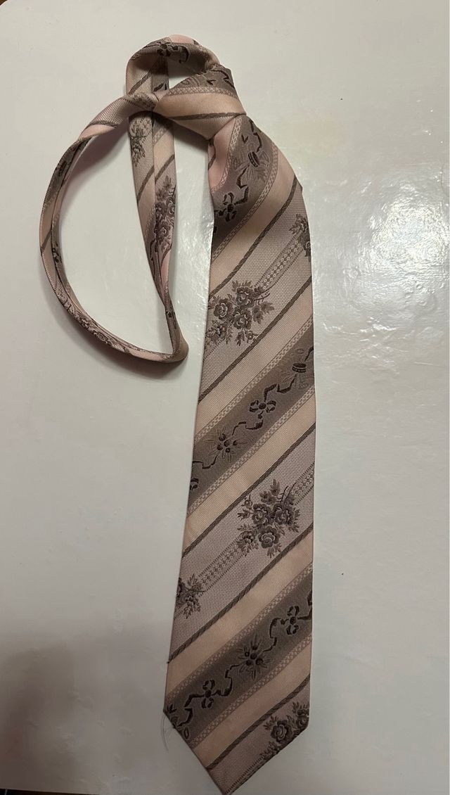 Corbata De Rayas Beig