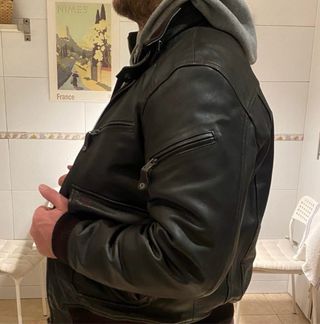 Chaqueta Schott Cuero Bovino Aviador