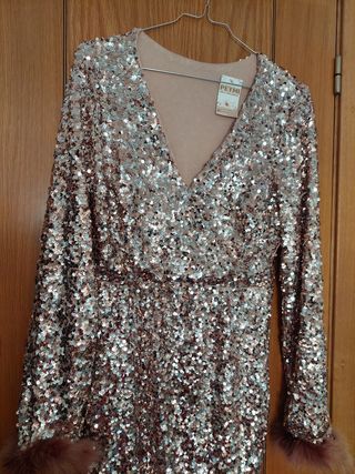 Vestido fiesta lentejuelas 