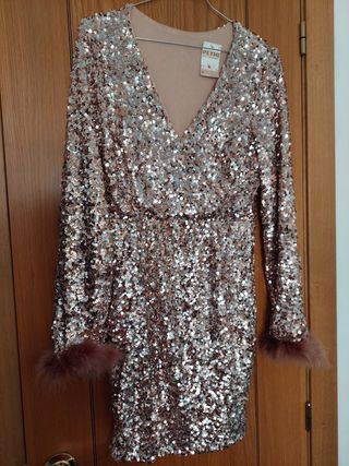 Vestido fiesta lentejuelas 