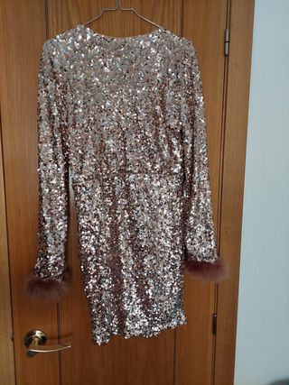 Vestido fiesta lentejuelas 