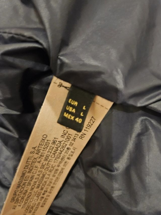 Chaqueta plumón Massimo Dutti 