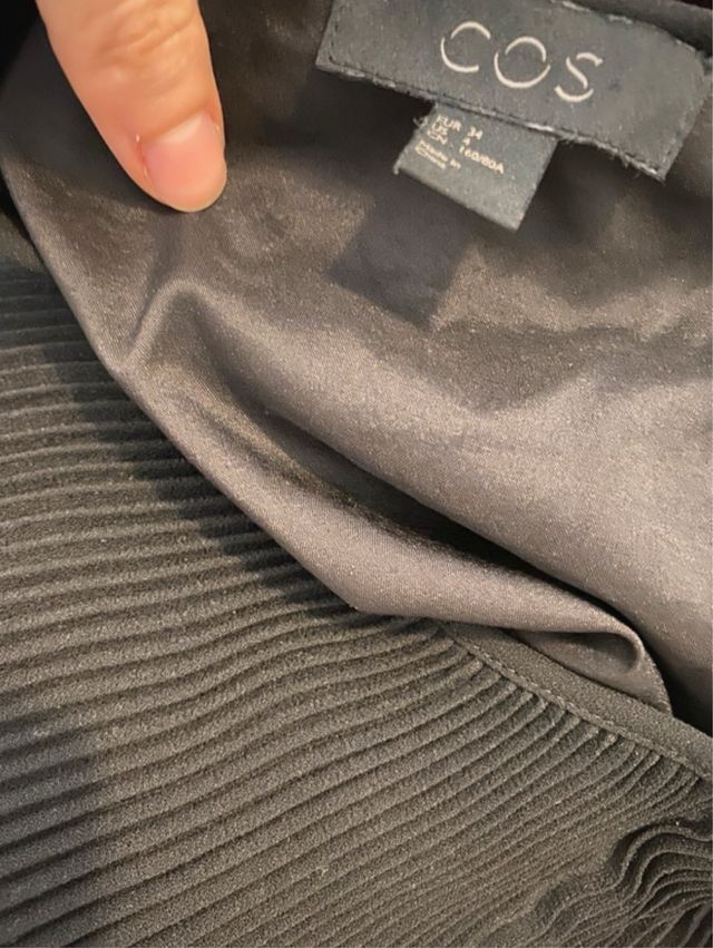 Vestito nero COS scamiciato taglia S