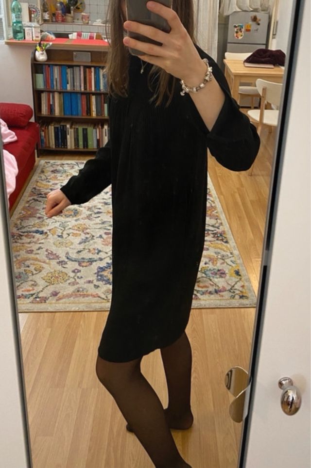 Vestito nero COS scamiciato taglia S